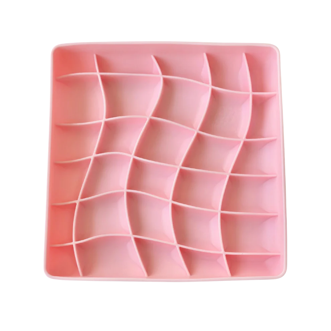 Wavies Slow Feeder Bowl | Strawberry